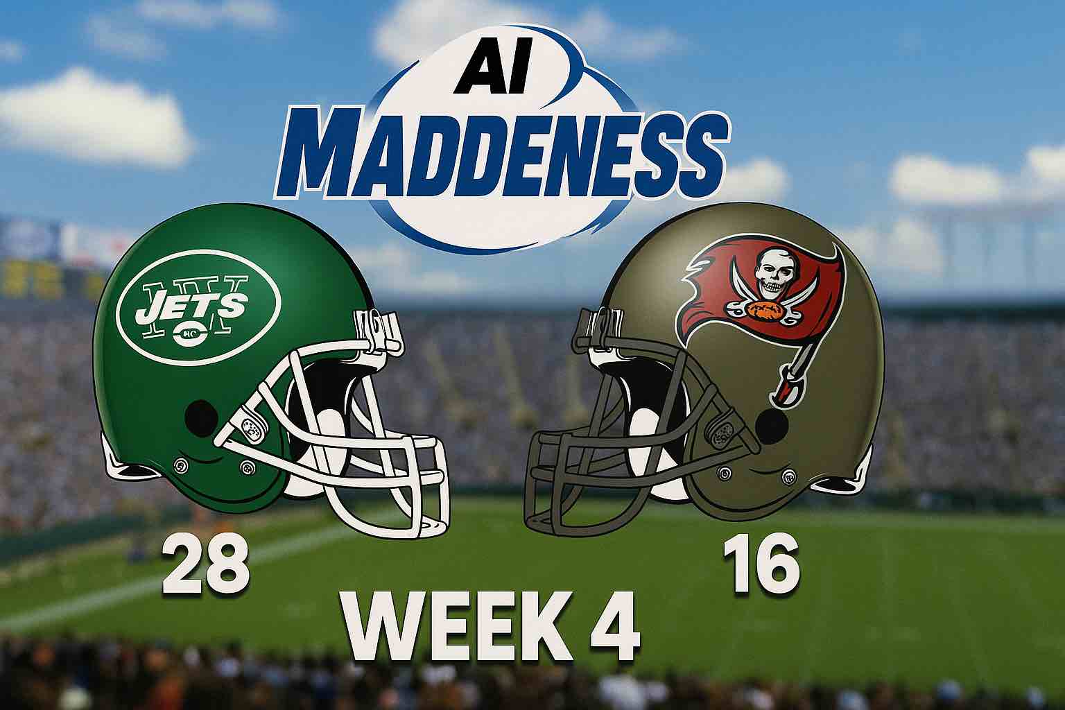 AI MADDENESS

JETS

28

16

WEEK 4