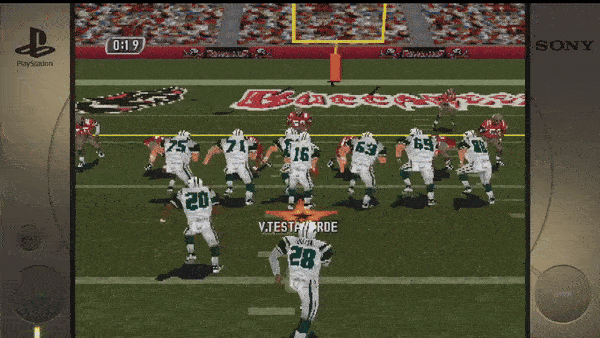 ``` PlayStation SONY 0:19 V. TESTAVERDE ```