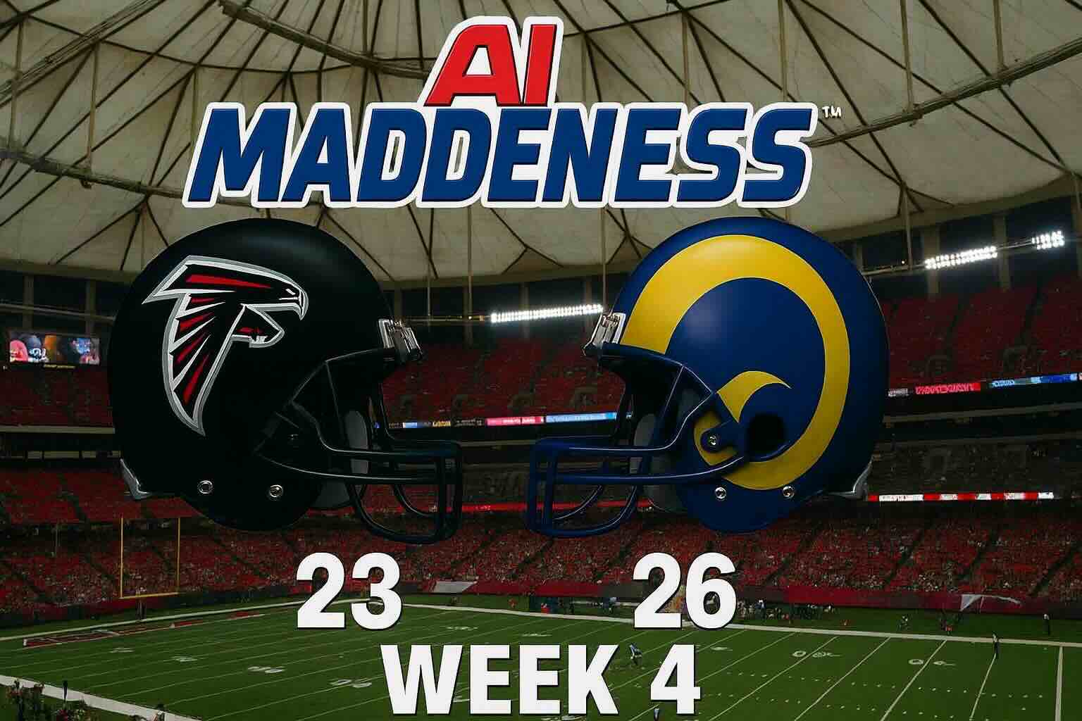 Sure! The text in the image is:

- AI MADDENESS
- 23
- 26
- WEEK 4