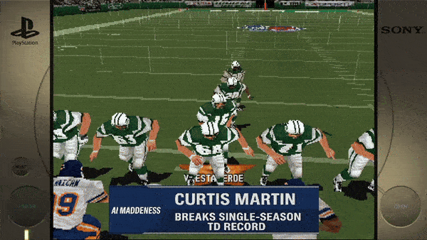 VERDECURTIS MARTIN AI MADDENNESS BREAKS SINGLE-SEASON TD RECORD
