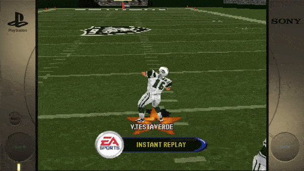 ```PlayStation SONY EA SPORTS V. TESTAVERDE INSTANT REPLAY ```