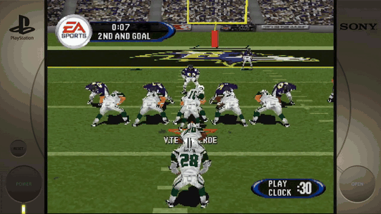 Curtis Martin scores on an 11-yard touchdown run